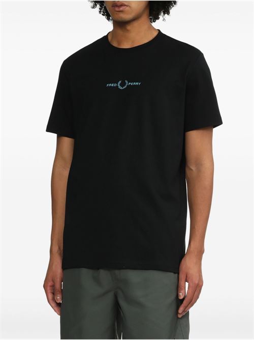 T-shirt uomo Fred Perry manica corta nera FRED PERRY | M4580102